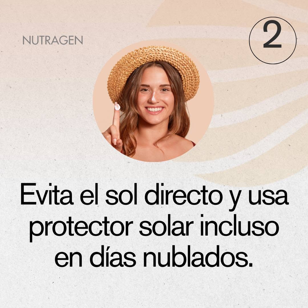 Evita el sol directo y usa protector